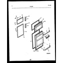 White-Westinghouse RT163SLD1 door parts diagram