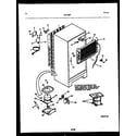 White-Westinghouse RT163SLD1 system and automatic defrost parts diagram