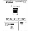 White-Westinghouse GF630RXW1 cover page diagram
