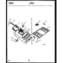 White-Westinghouse GF630RXW1 cooktop and broiler drawer parts diagram