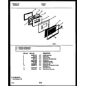 White-Westinghouse GF630RXW1 door parts diagram