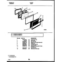 White-Westinghouse GF420RXD1 door parts diagram