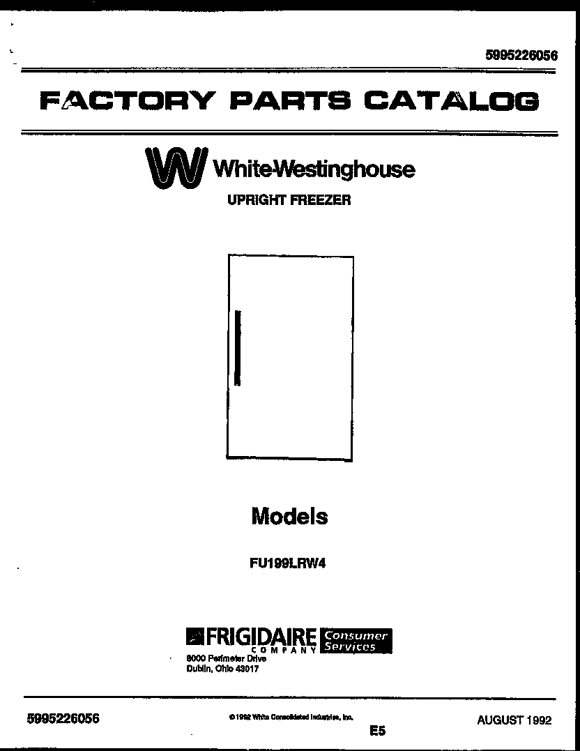 White-Westinghouse FU199LRW4 null diagram