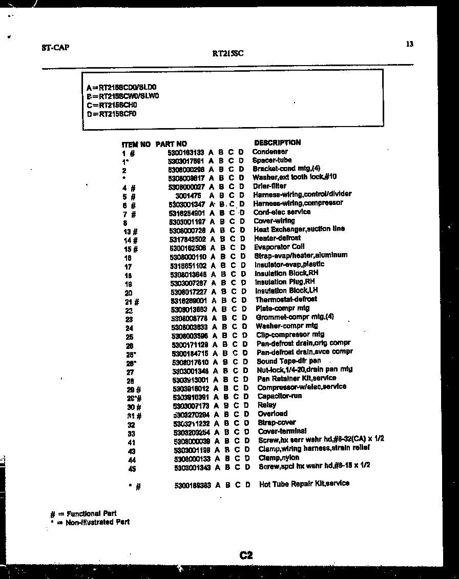 White-Westinghouse RT215SCD0 ice maker and installation parts diagram