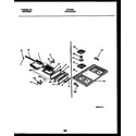 White-Westinghouse GF730RXW1 cooktop and broiler drawer parts diagram