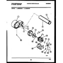 White-Westinghouse DE500KDW6 blower and drive parts diagram