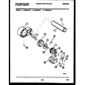 White-Westinghouse DE800KDH5 blower and drive parts diagram