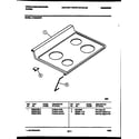 White-Westinghouse KF400GDW7 cooktop parts diagram