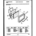 White-Westinghouse KF400GDW7 door parts diagram