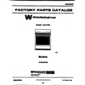 White-Westinghouse KF450GDD9 cover diagram