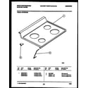 White-Westinghouse KF450GDD9 cooktop parts diagram