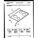 White-Westinghouse KF440GDD6 cooktop parts diagram