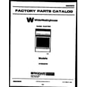 White-Westinghouse KF300GDW6 cover diagram