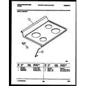 White-Westinghouse KF320JDH5 cooktop parts diagram