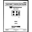 White-Westinghouse KP532LW2 LUSTERLOY cover diagram