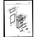 White-Westinghouse RT216TLW0 door parts diagram