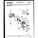 White-Westinghouse DE150KDD5 blower and drive parts diagram