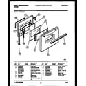 White-Westinghouse KF520GDH7 door parts diagram
