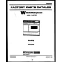 White-Westinghouse KF404GDW6 cover diagram