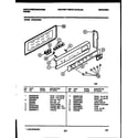 White-Westinghouse KF404GDW6 backguard diagram
