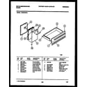 White-Westinghouse KF404GDW6 door and drawer parts diagram