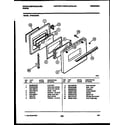 White-Westinghouse KF404GDW6 door parts diagram