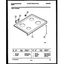 White-Westinghouse KF404GDW6 cooktop parts diagram