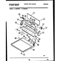 White-Westinghouse DE650KDW6 console and control parts diagram