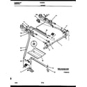 White-Westinghouse GF420RXW2 burner, manifold and gas control diagram