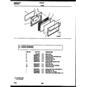White-Westinghouse GF420RXW2 door parts diagram