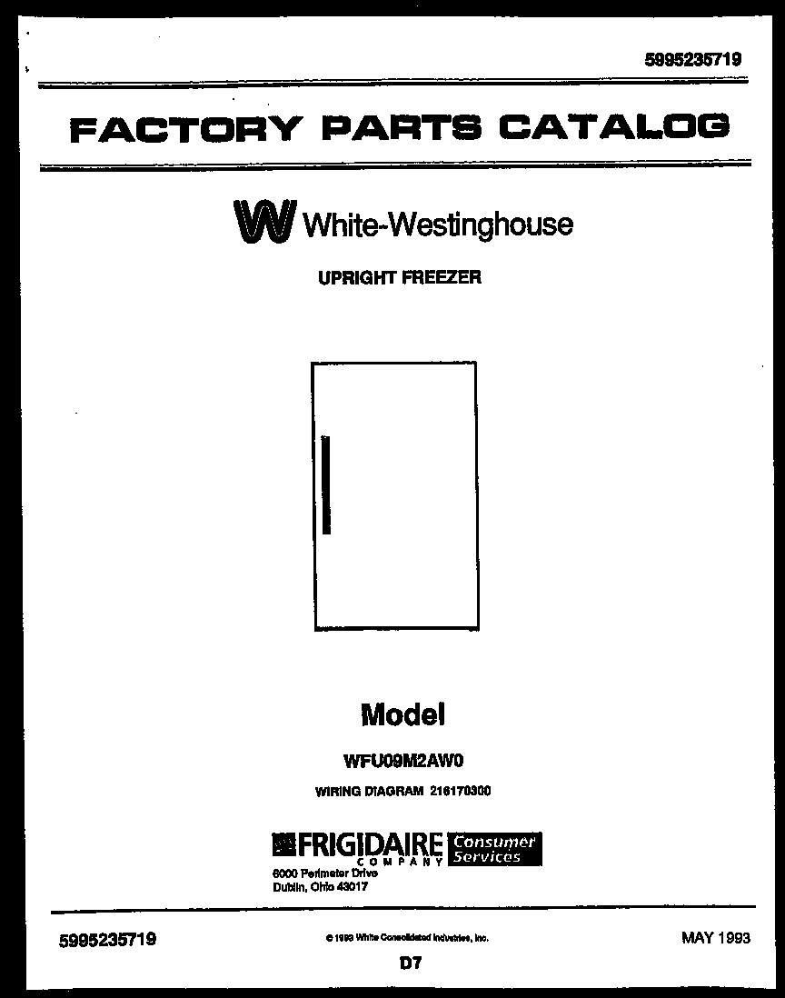 White-Westinghouse WFU09M2AW0 null diagram