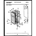 White-Westinghouse WFU09M2AW0 door parts diagram