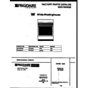 White-Westinghouse GF730RXW2 cover page diagram