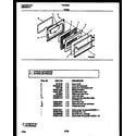 White-Westinghouse GF730RXW2 door parts diagram
