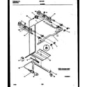 White-Westinghouse GF610RXW2 burner, manifold and gas control diagram