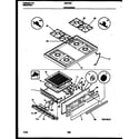White-Westinghouse GF610RXW2 cooktop and broiler drawer parts diagram