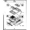 White-Westinghouse GF670RXW2 cooktop and broiler drawer parts diagram