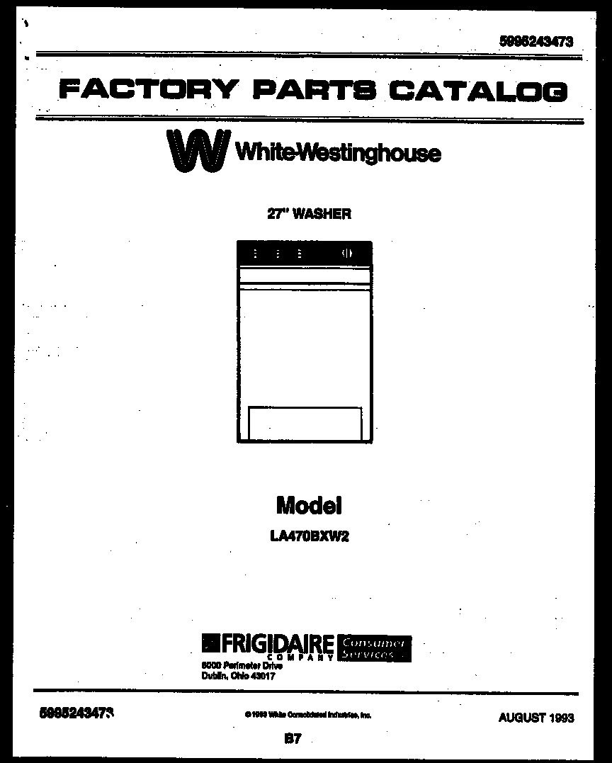 White-Westinghouse LA470BXW2 null diagram