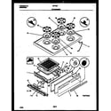 White-Westinghouse GF740ND7 cooktop and broiler drawer parts diagram