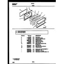 White-Westinghouse GF740ND7 door parts diagram