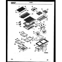 White-Westinghouse RT219PCD1 shelves and supports diagram