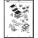 White-Westinghouse RT219PCD1 shelves and supports diagram