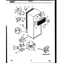 White-Westinghouse PRT217MCH3 system and automatic defrost parts diagram