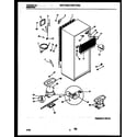 White-Westinghouse WRT17CGAZ0 system and automatic defrost parts diagram