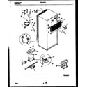 White-Westinghouse WRT18FGAW1 system and automatic defrost parts diagram