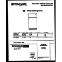 White-Westinghouse PRT154MCH3 cover page diagram