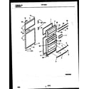 White-Westinghouse PRT154MCH3 door parts diagram