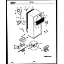 White-Westinghouse PRT154MCH3 system and automatic defrost parts diagram