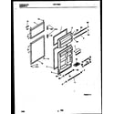 White-Westinghouse PRT173MCW3 door parts diagram