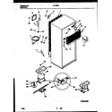 White-Westinghouse RT178SCD1 system and automatic defrost parts diagram